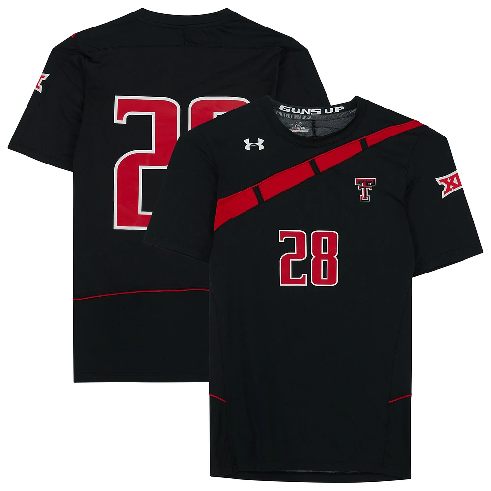 Texas Tech Red Raiders Team-Issued #28 Black Jersey from the Athletics Program