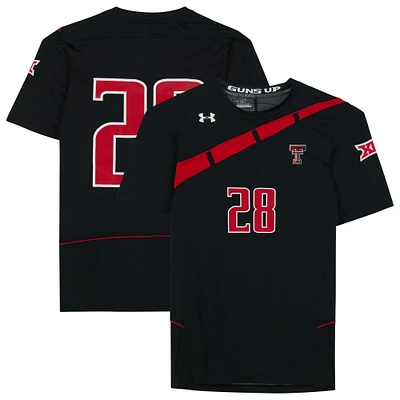 Texas Tech Red Raiders Team-Issued #28 Black Jersey from the Athletics Program