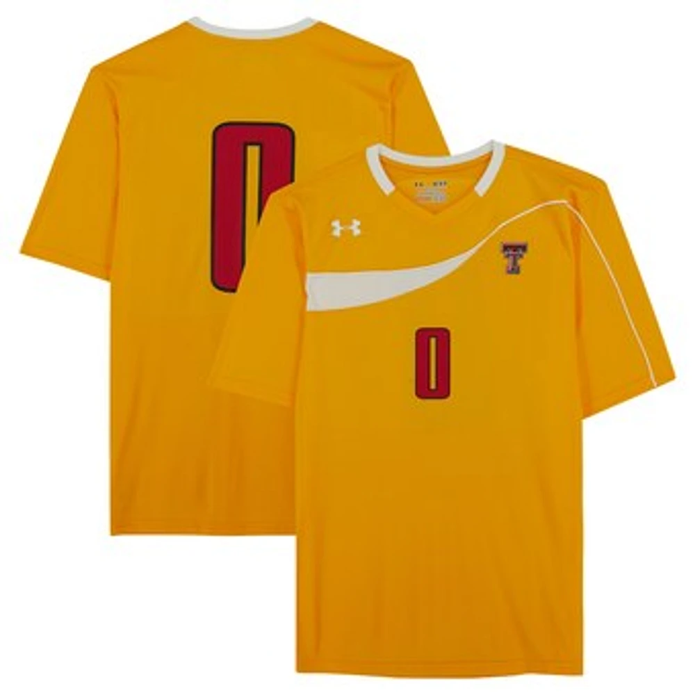Texas Tech Red Raiders Team-Issued #0 Yellow Jersey from the Athletics Program