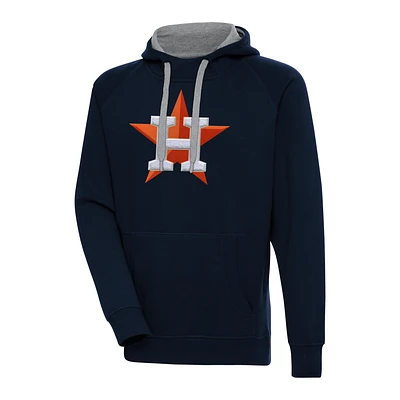 Men's Antigua Navy Houston Astros Victory Chenille Pullover Hoodie