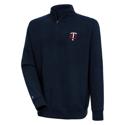 Men's Antigua Navy Minnesota Twins Victory Quarter-Zip Pullover Top