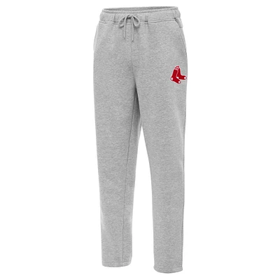 Men's Antigua Heather Gray Boston Red Sox Victory Jogger Pants