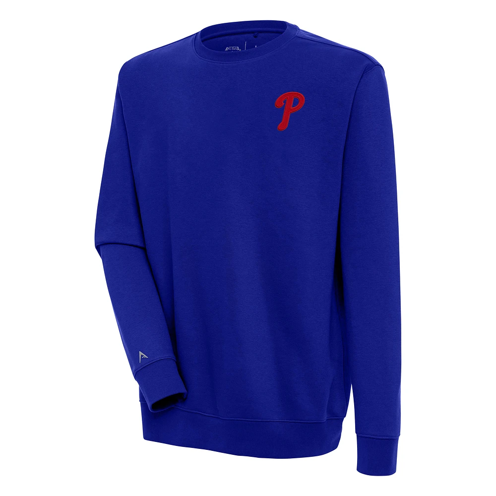 Men's Antigua Royal Philadelphia Phillies Victory Pullover Sweatshirt