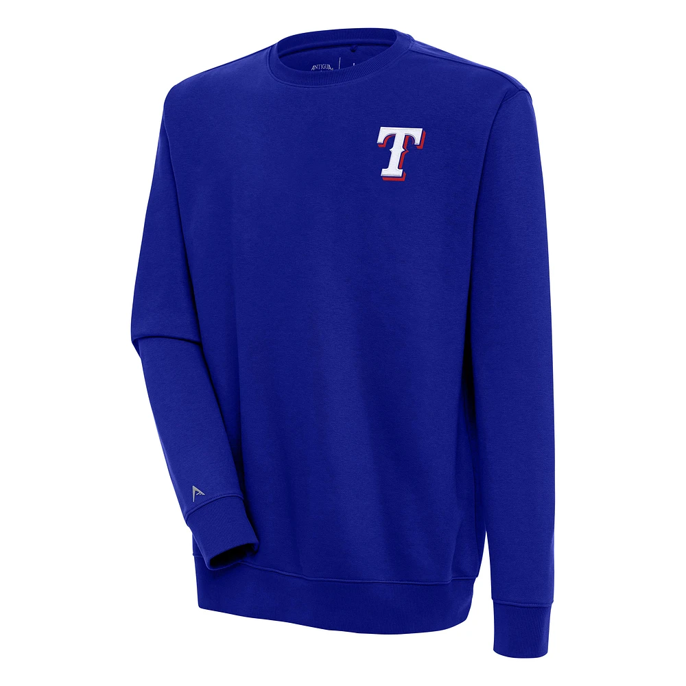 Men's Antigua Royal Texas Rangers Victory Pullover Sweatshirt