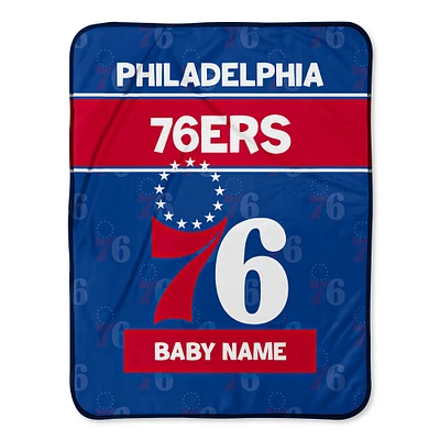 Philadelphia 76ers 30" x 40" Personalized Baby Blanket