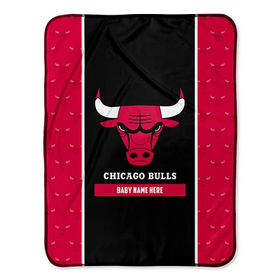 Chicago Bulls 30" x 40" Personalized Baby Blanket