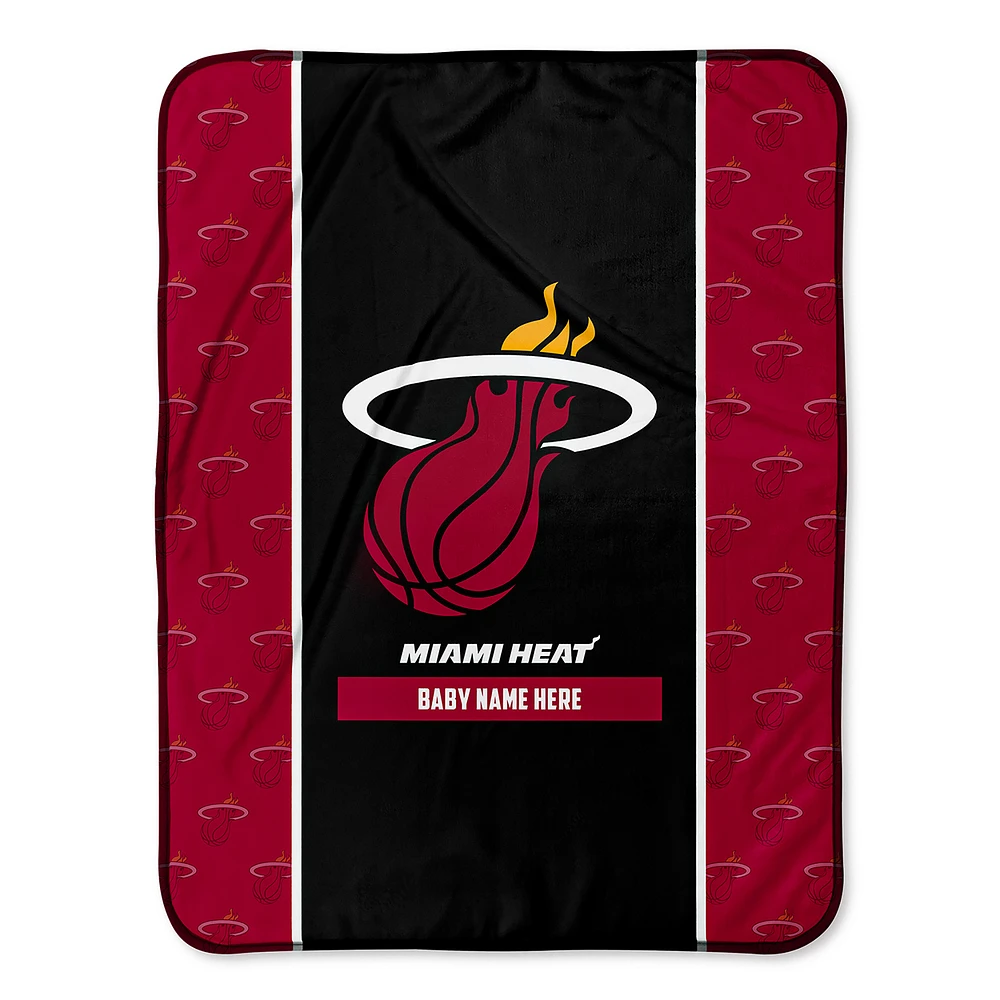 Miami Heat 30" x 40" Personalized Baby Blanket