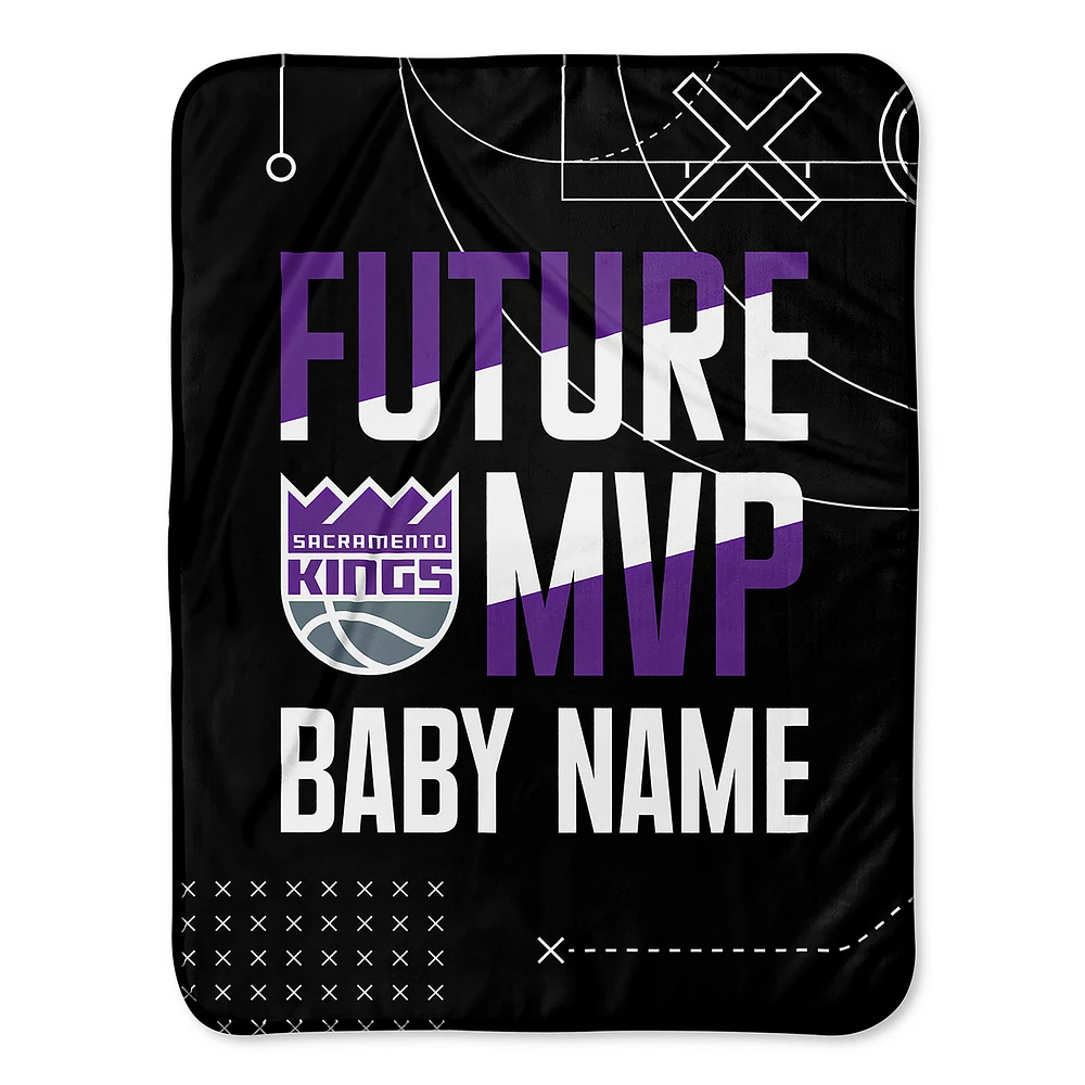 Sacramento Kings 30" x 40" Personalized Baby Blanket