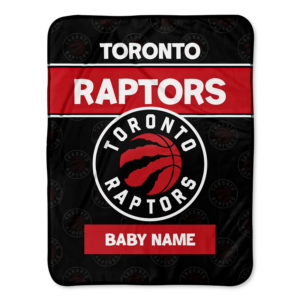 Toronto Raptors 30" x 40" Personalized Baby Blanket