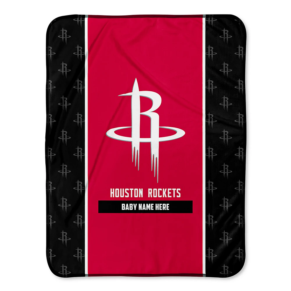Houston Rockets 30" x 40" Personalized Baby Blanket