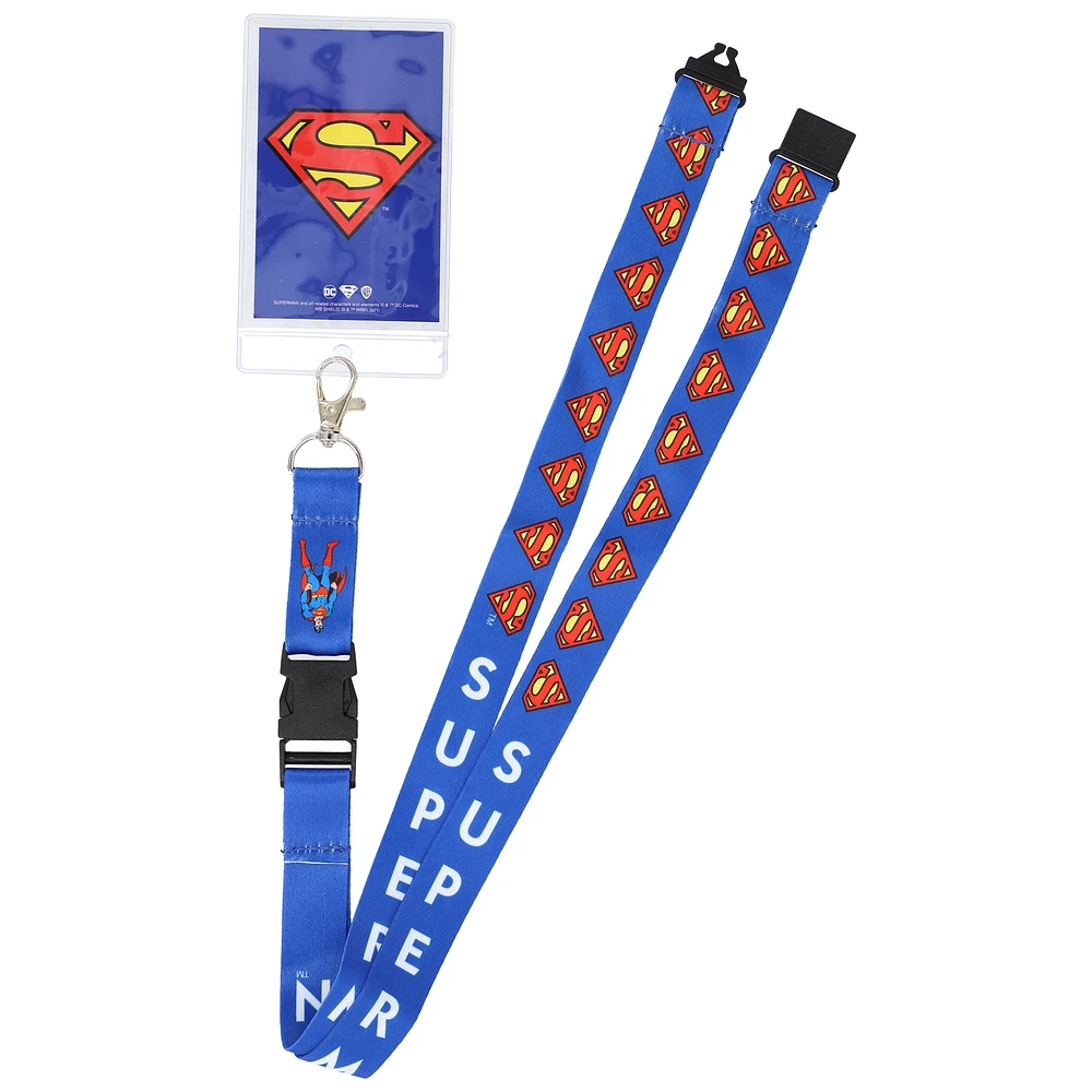 Superman Reversible Lanyard with ID Holder