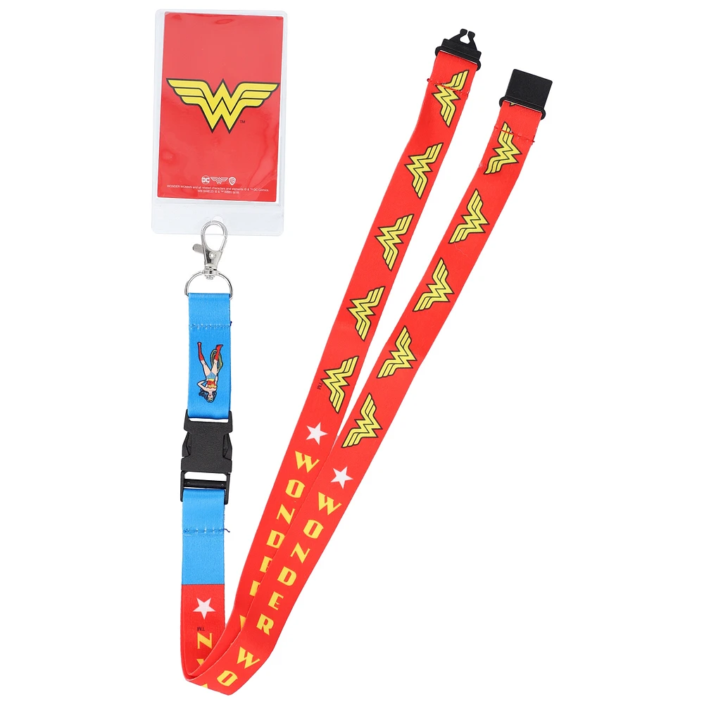 Wonder Woman Reversible Lanyard with ID Holder
