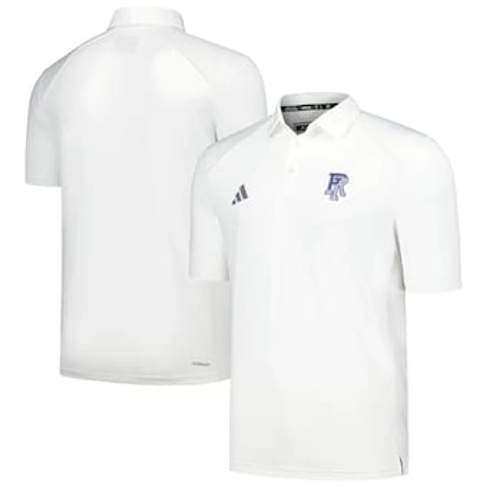 Men's adidas White Rhode Island Rams Classic AEROREADY Polo