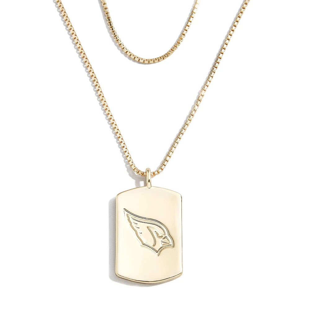WEAR by Erin Andrews x Baublebar Arizona Cardinals Gold Dog Tag Necklace