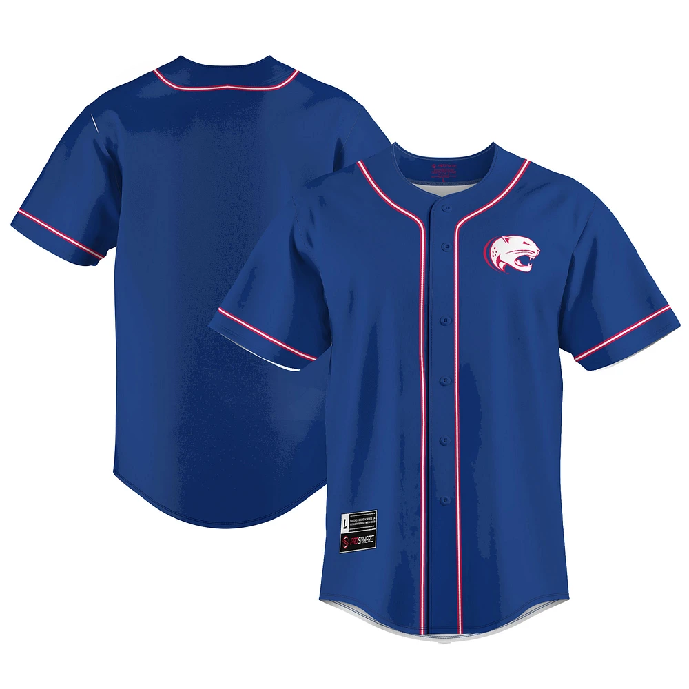 Men's GameDay Greats Blue South Alabama Jaguars Lightweight Baseball Jersey