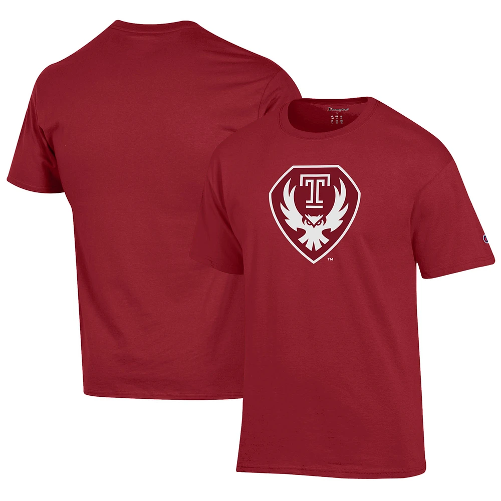 Men's Champion Cherry Temple Owls Jersey T-Shirt