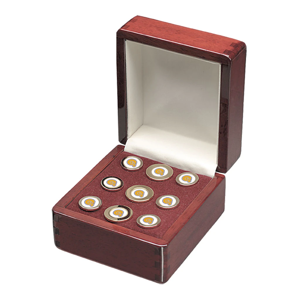 Gold Albany State Golden Rams 9-Piece Blazer Button Set