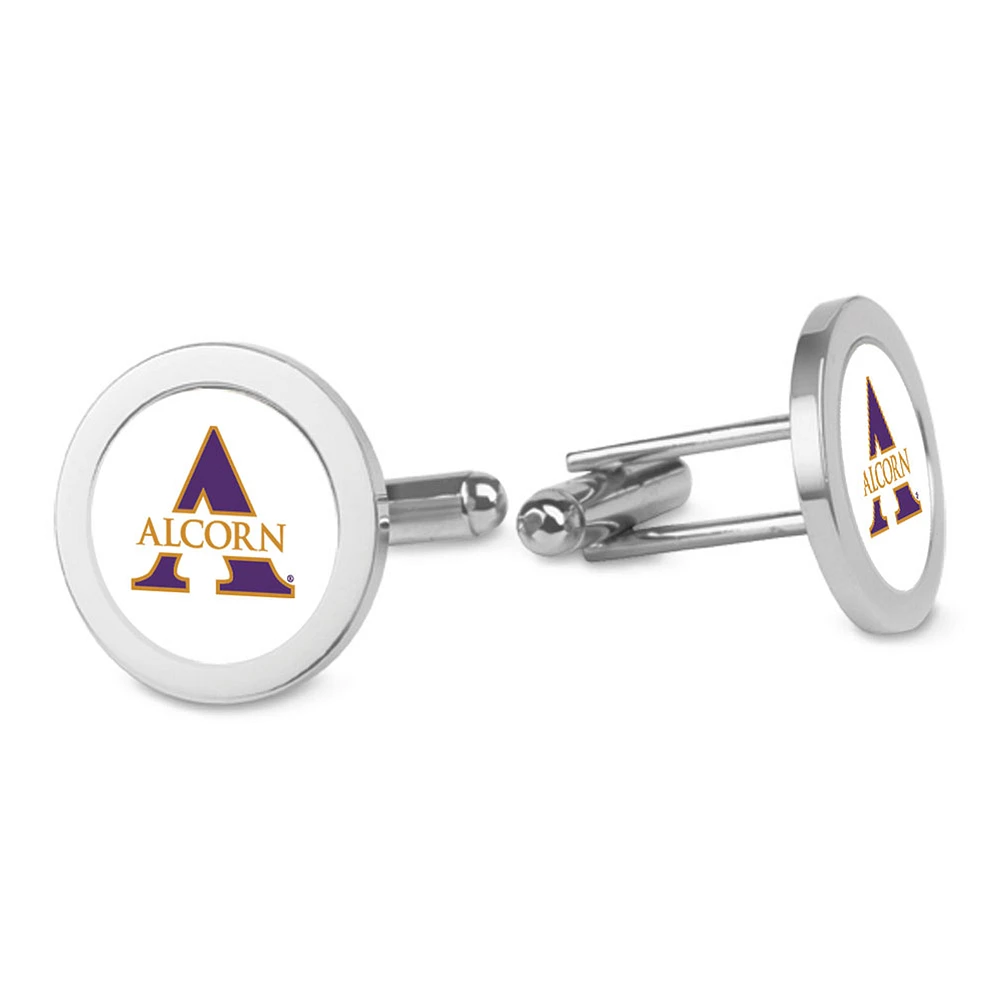 Silver Alcorn State Braves Cufflinks
