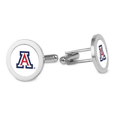 Silver Arizona Wildcats Cufflinks
