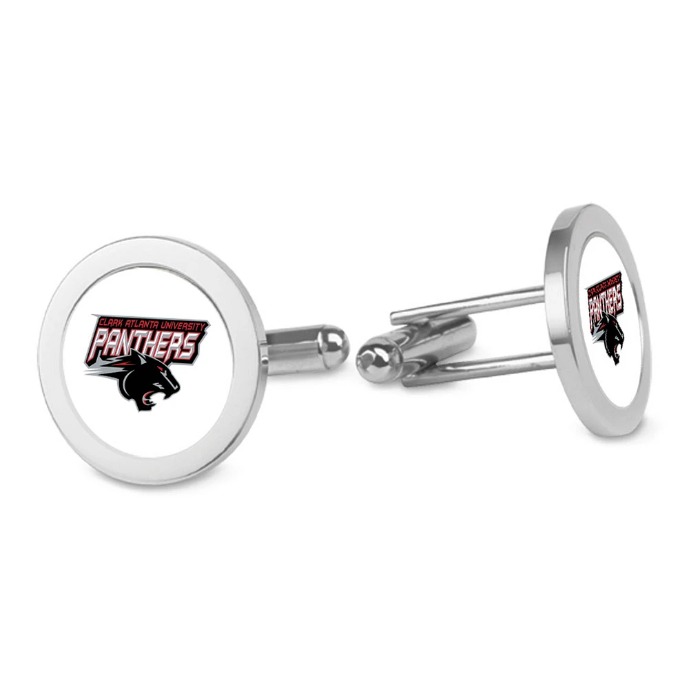 Silver Clark Atlanta University Panthers Cufflinks