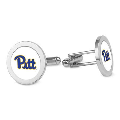 Silver Pitt Panthers Cufflinks