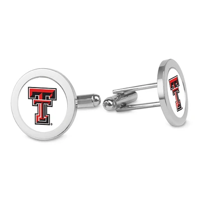 Silver Texas Tech Red Raiders Cufflinks