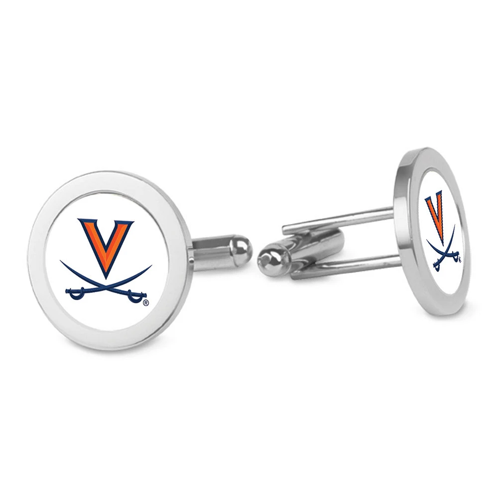 Silver Virginia Cavaliers Cufflinks