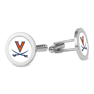 Silver Virginia Cavaliers Cufflinks