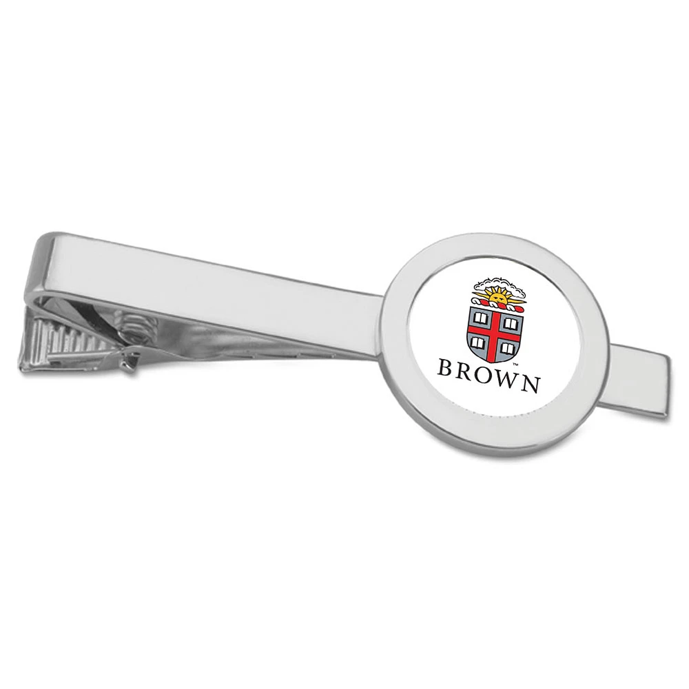 Silver Brown Bears Tie Bar