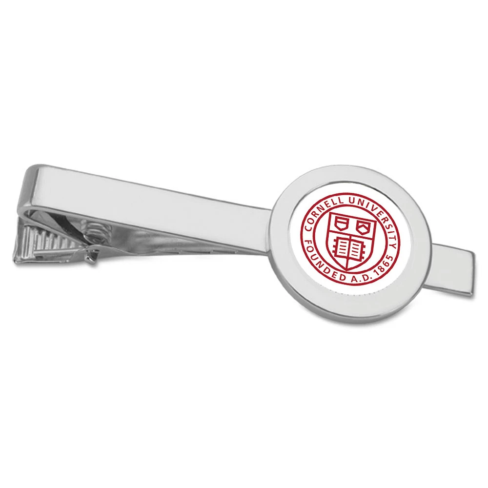 Silver Cornell Big Red Tie Bar