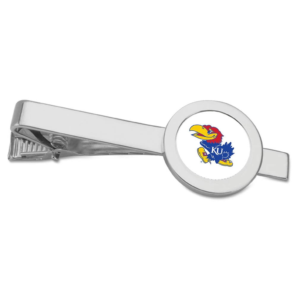 Silver Kansas Jayhawks Tie Bar