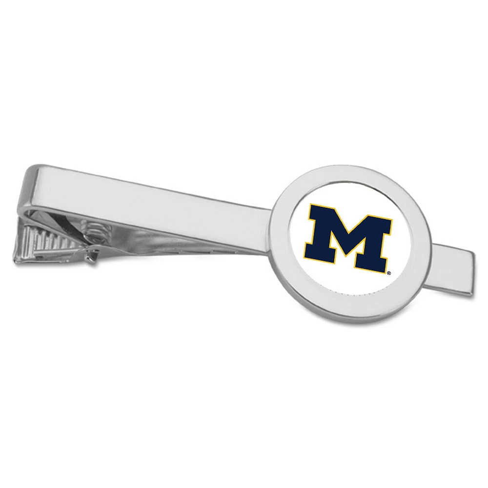 Silver Michigan Wolverines Tie Bar