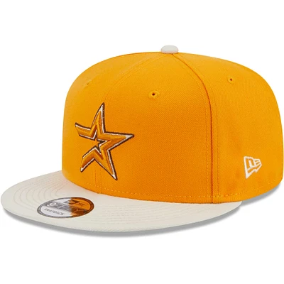 Men's New Era Gold Houston Astros Tiramisu 9FIFTY Snapback Hat