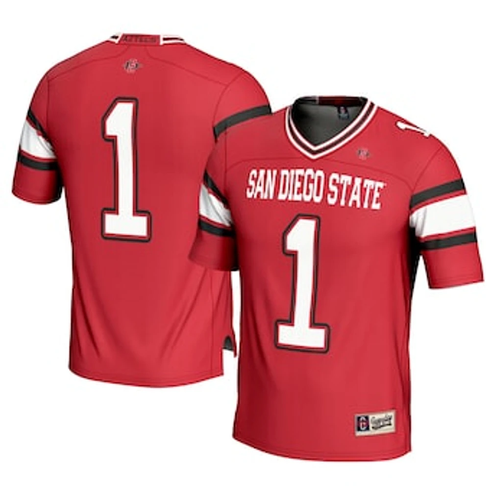 Men's GameDay Greats #1 Cardinal San Diego State Aztecs Football Jersey