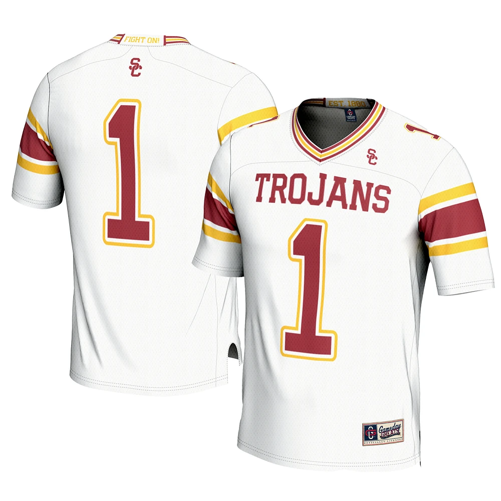 Men's GameDay Greats #1 White USC Trojans Football Jersey