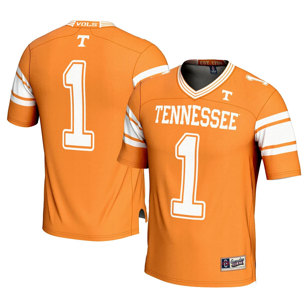 Men's GameDay Greats #1 Tennessee Orange Volunteers Football Jersey