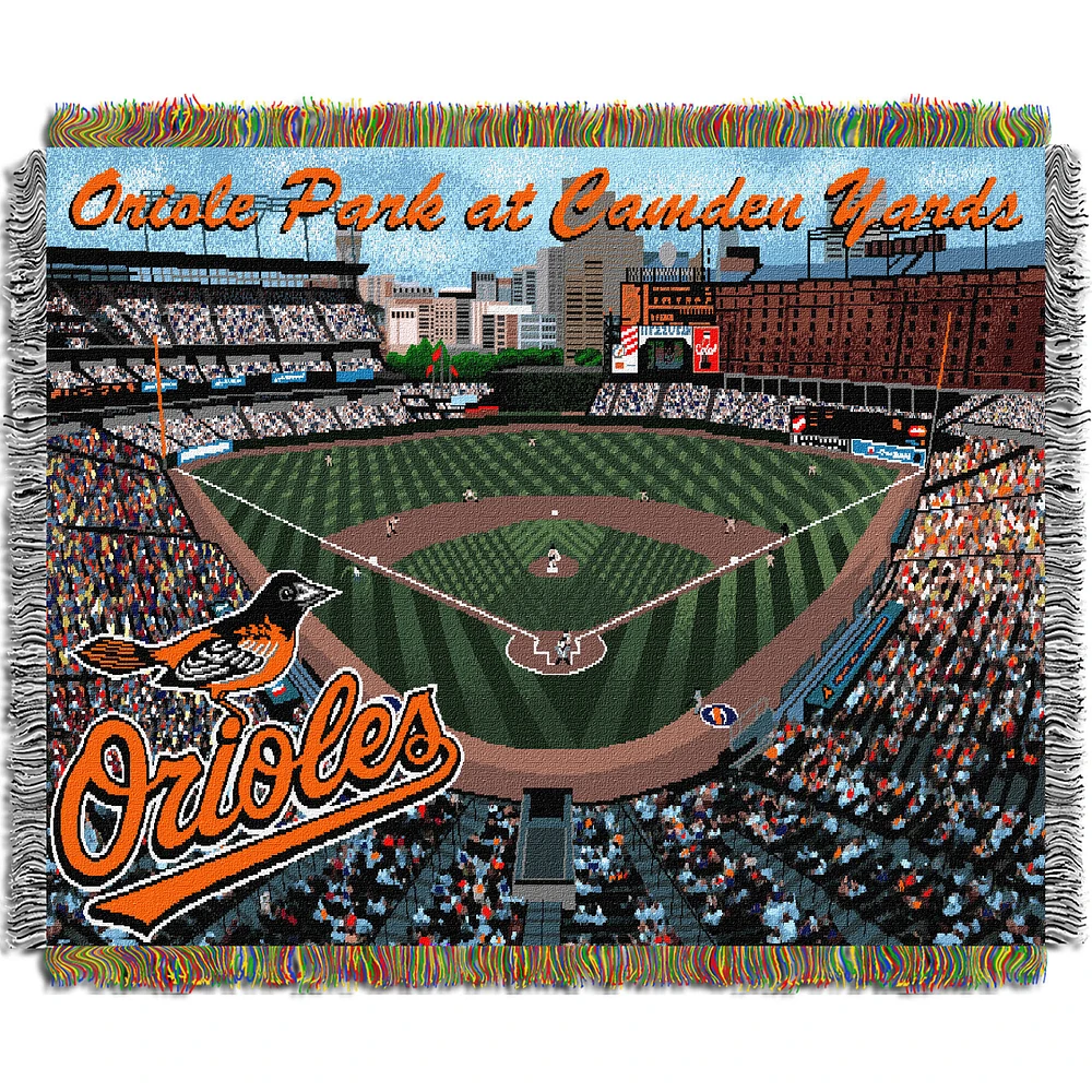 The Northwest Group Baltimore Orioles 48" x 60" Stadium Tapestry Throw Blanket