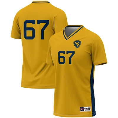 Unisex GameDay Greats #1 Gold West Virginia Mountaineers Lightweight Soccer Fashion Jersey