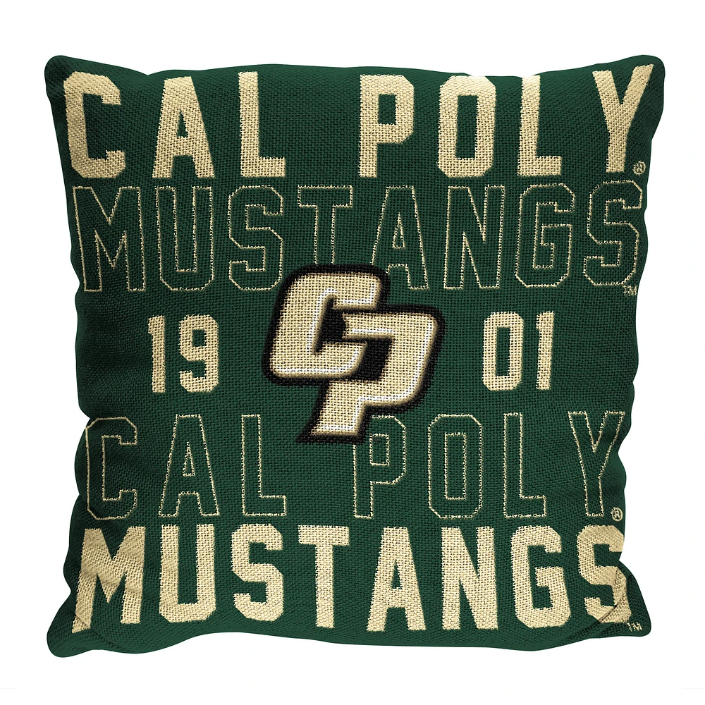 The Northwest Group Cal Poly Mustangs 20" x 20" Stacked Pillow