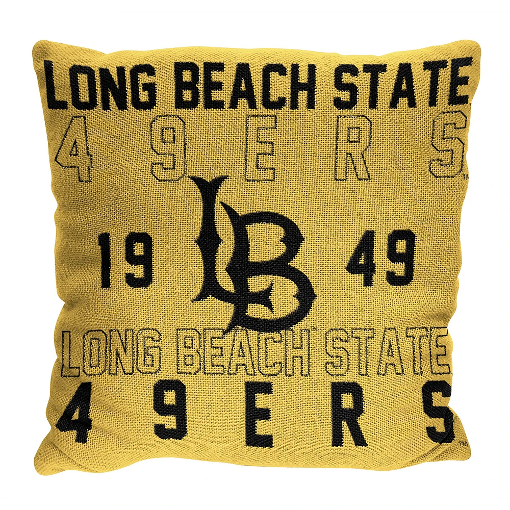 The Northwest Group Long Beach State 49ers 20" x 20" Stacked Pillow