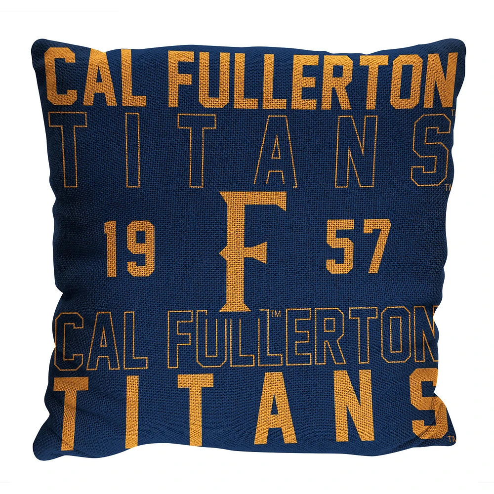 The Northwest Group Cal State Fullerton Titans 20" x 20" Stacked Pillow
