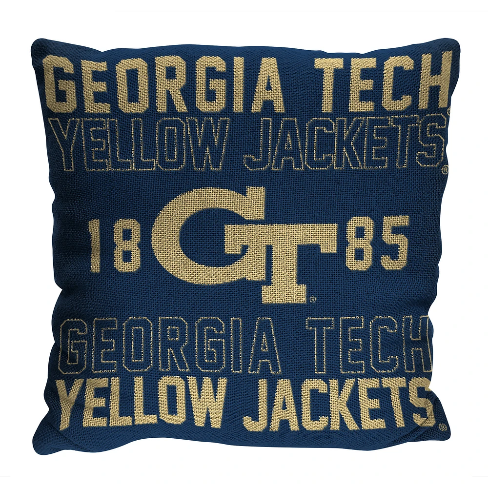 The Northwest Group Georgia Tech Yellow Jackets 20" x 20" Stacked Pillow