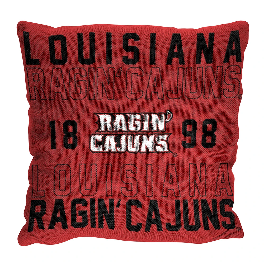 The Northwest Group Louisiana Ragin' Cajuns 20" x 20" Stacked Pillow
