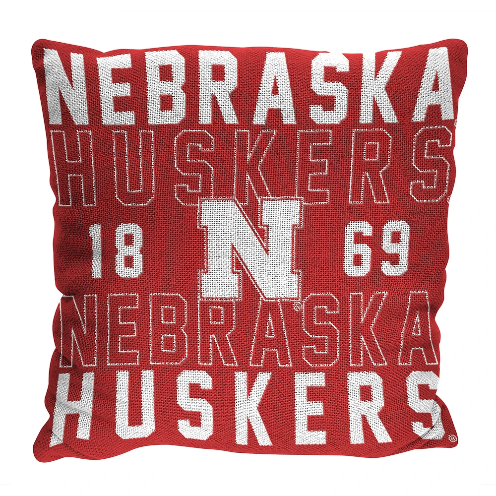 The Northwest Group Nebraska Huskers 20" x 20" Stacked Pillow