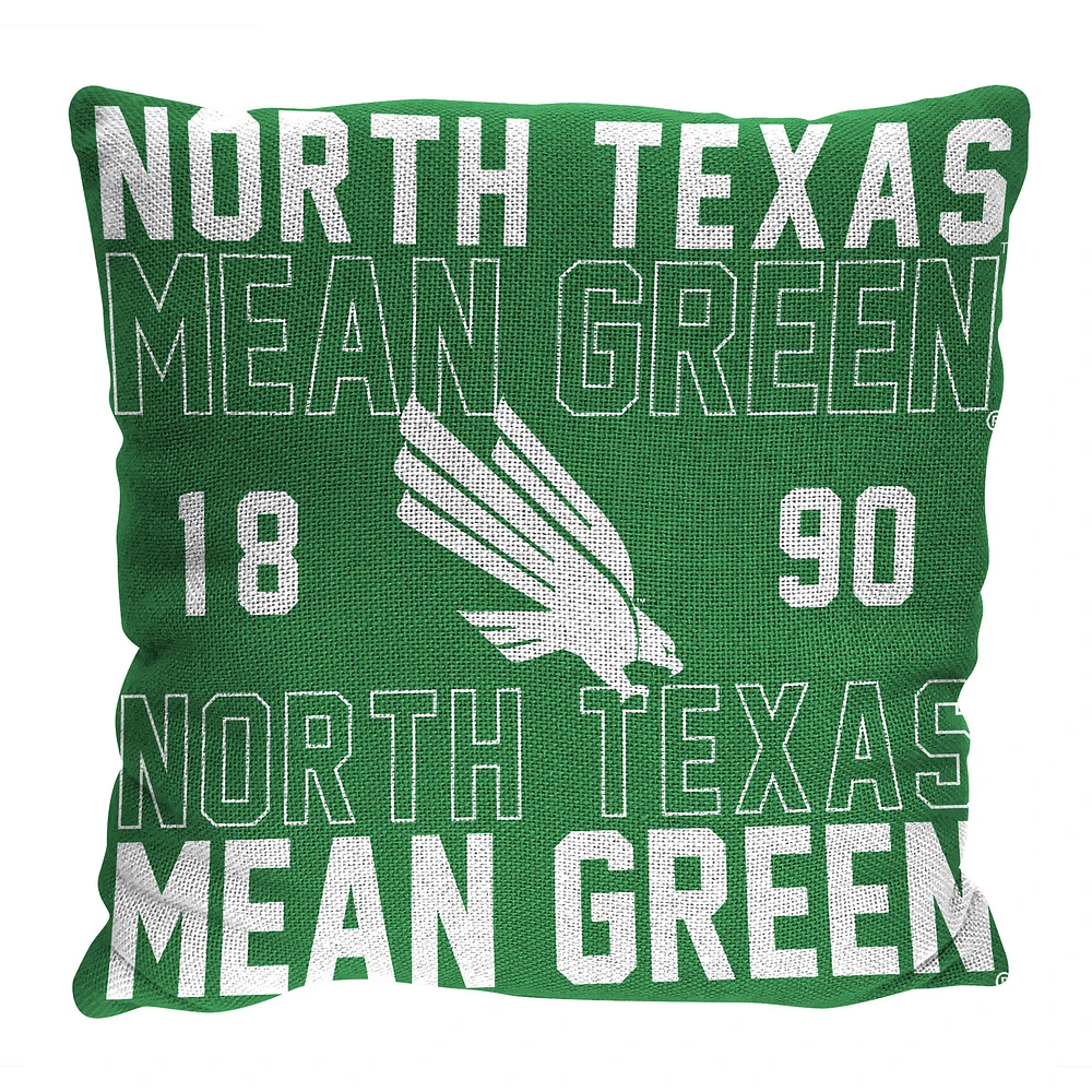 The Northwest Group North Texas Mean Green 20" x 20" Stacked Pillow