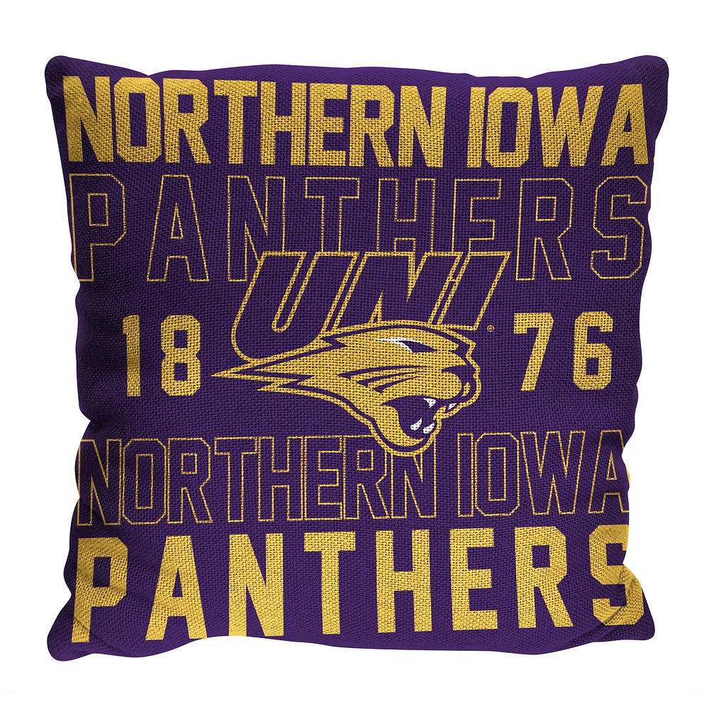 The Northwest Group Northern Iowa Panthers 20" x 20" Stacked Pillow