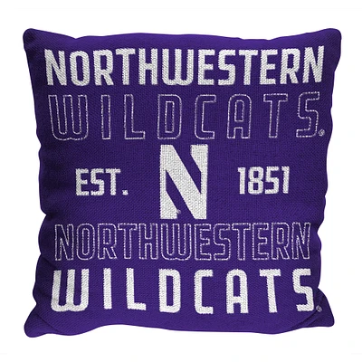 The Northwest Group Northwestern Wildcats 20" x 20" Stacked Pillow