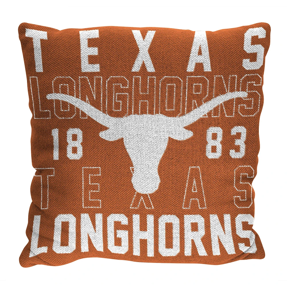 The Northwest Group Texas Longhorns 20" x 20" Stacked Pillow