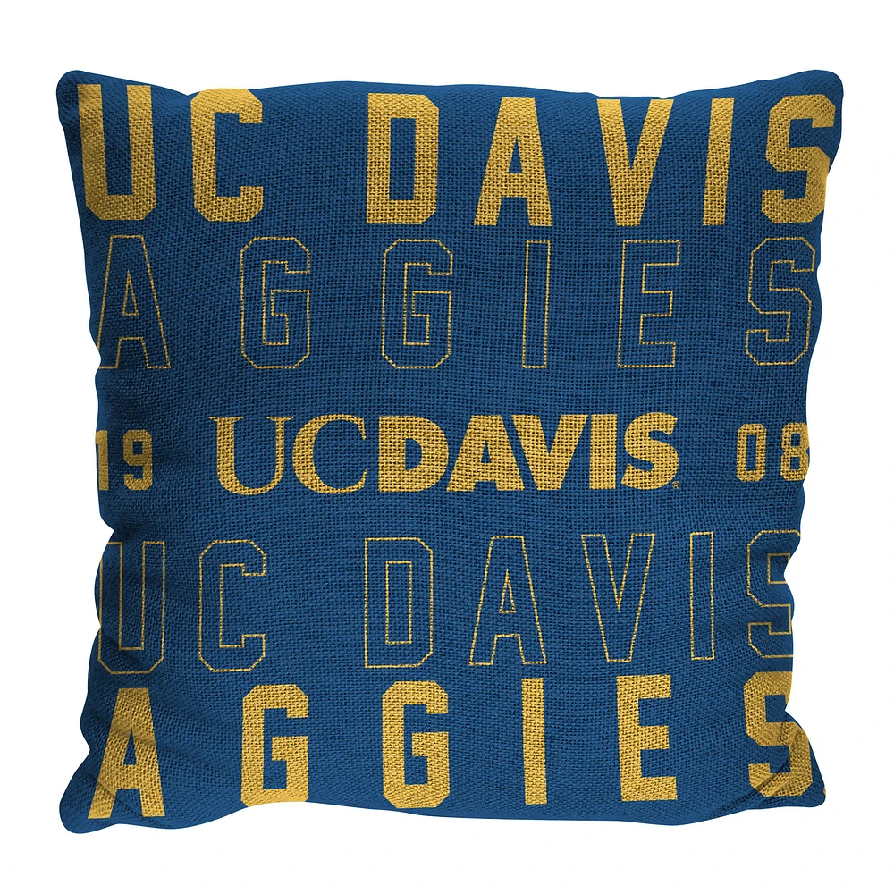 The Northwest Group UC Davis Aggies 20" x 20" Stacked Pillow