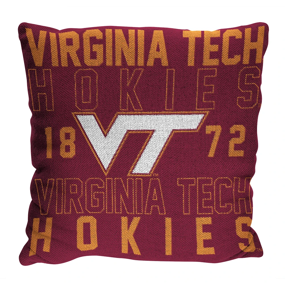 The Northwest Group Virginia Tech Hokies 20" x 20" Stacked Pillow